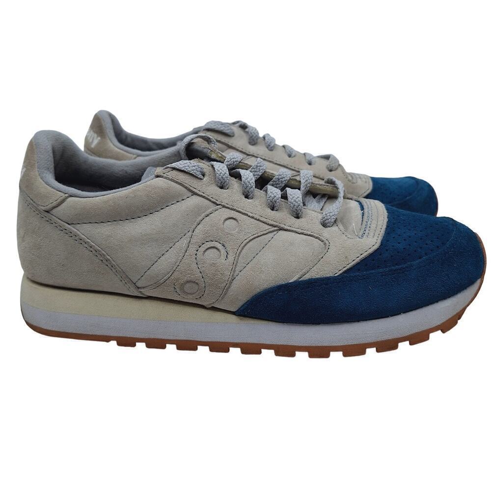 Saucony Jazz Original Suede Sneakers S70418-3 Men's US 7 UK 6 Gray Teal Shoes